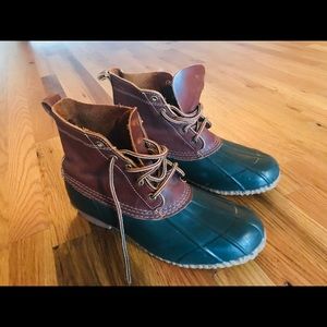 VINTAGE Green Eddie Bauer Duck Boots SZ 10