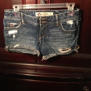 Hollister jean shorts