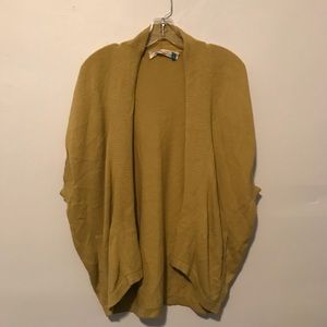 Anthropologie Sparrow shrug cardigan yellow M GUC Anthropologie Sparrow shrug cardigan yellow M GUC