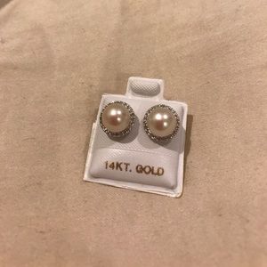 Diamond &a Pearl EarRings
