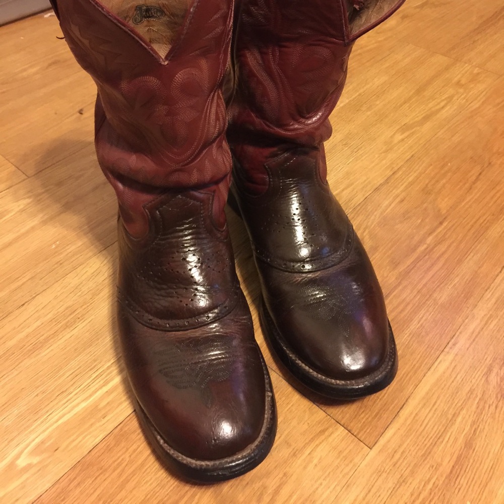 Justin Red Cowboy Boots