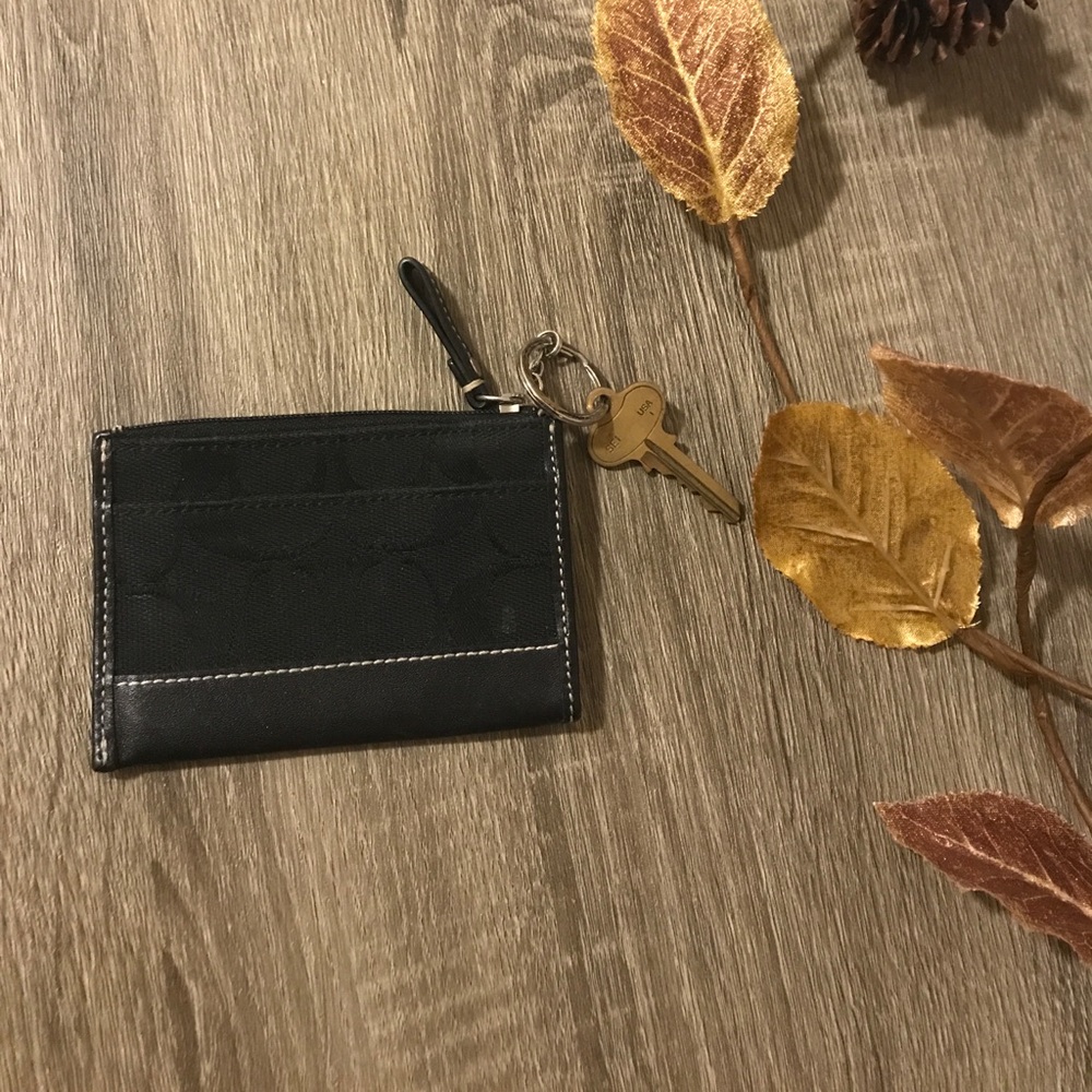 Coach | Mini Wallet/ Key Chain | Black | - Picture 2 of 5