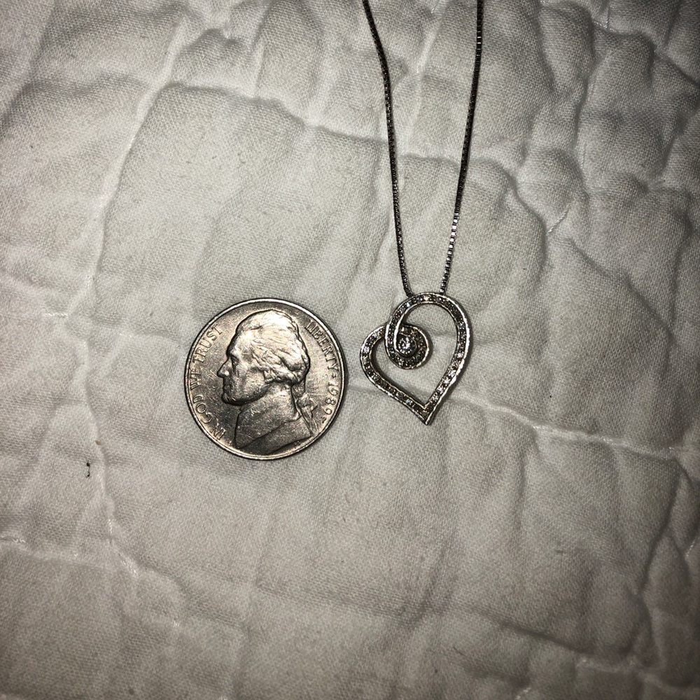 Diamond heart necklace