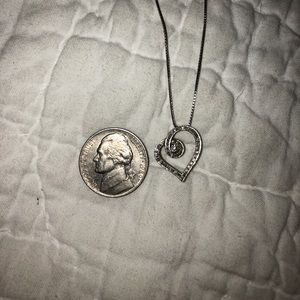 Diamond heart necklace