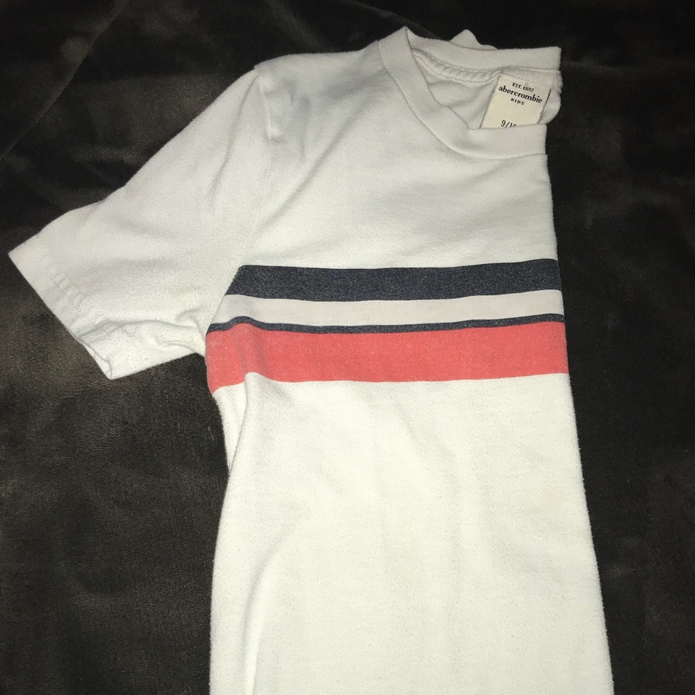 abercrombie kids white casual white shirt