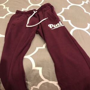 Pink Victoria Secret Boyfriend Sweatpants