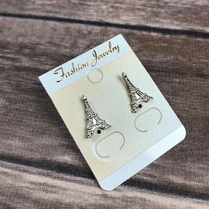 Brand New Paris Eiffel Tower Earrings Silver