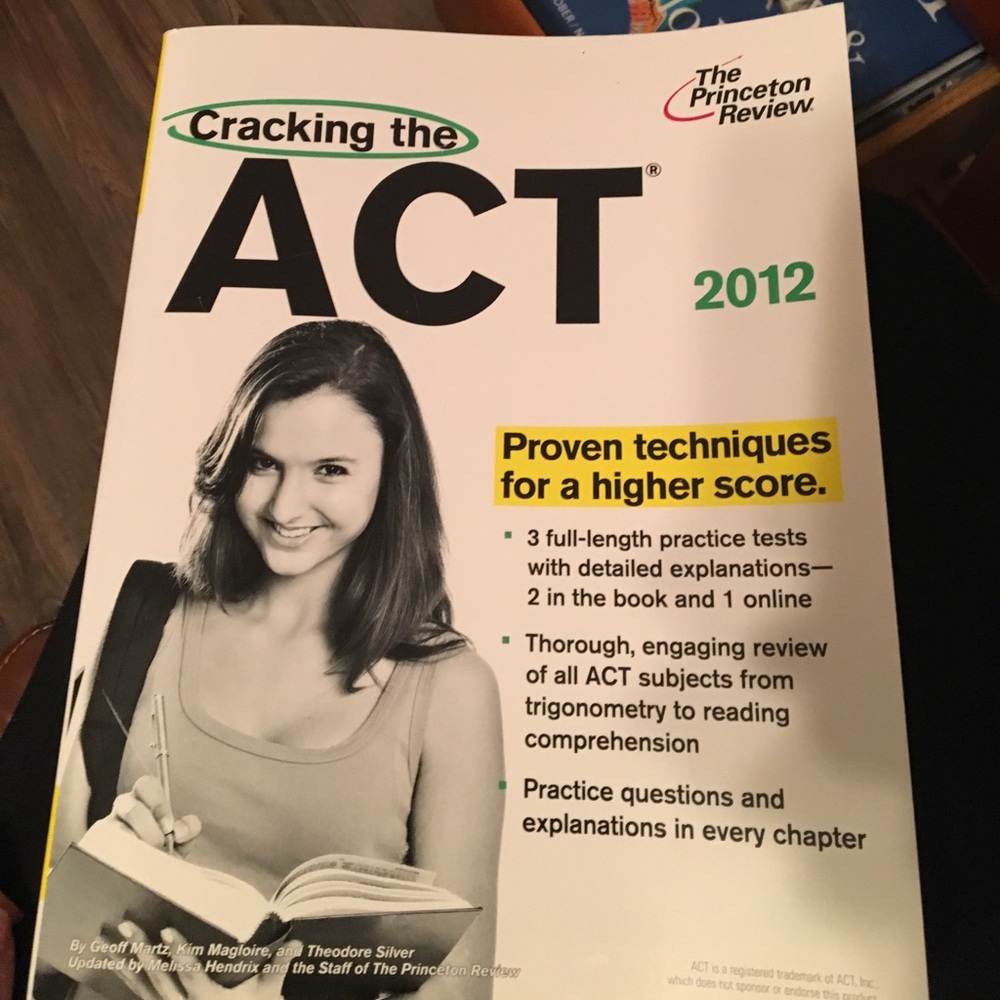 ACT prep book 📚