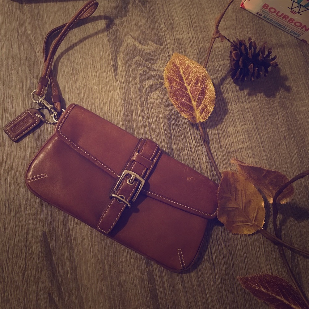 Coach | Genuine Leather | Brown | Wristlet |