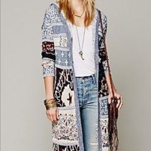 ⚡️FREE PEOPLE Americana patchwork maxi cardigan⚡️