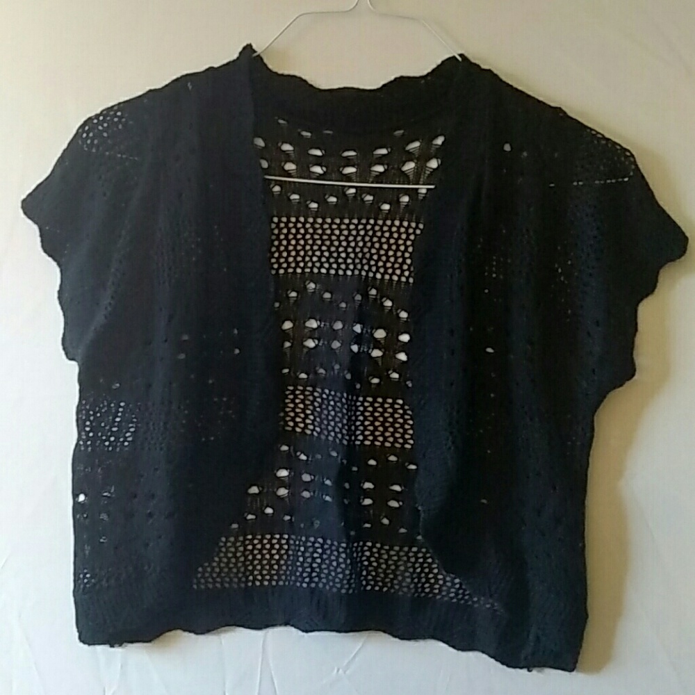 Black Knit Bolero