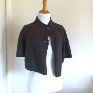 Mock neck cardigan