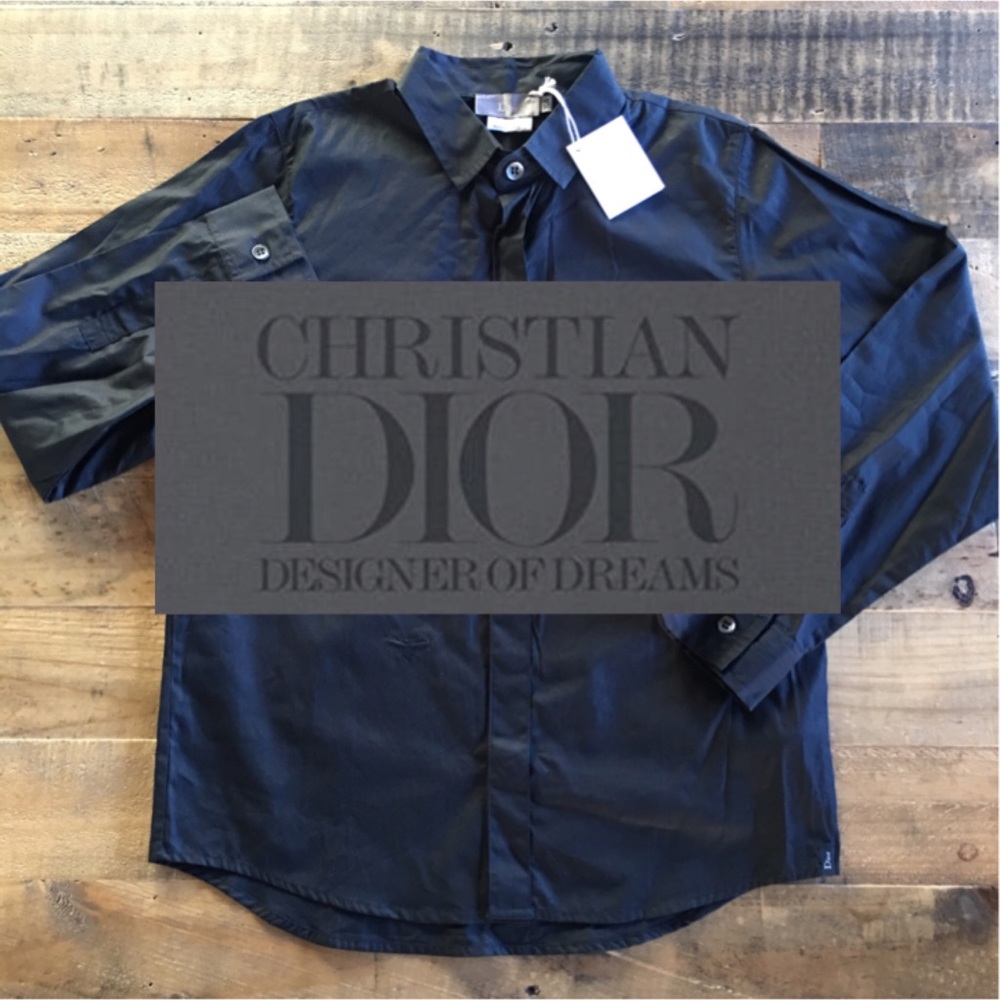 Boys: Christian Dior Button Up Dress Shirt in 10A