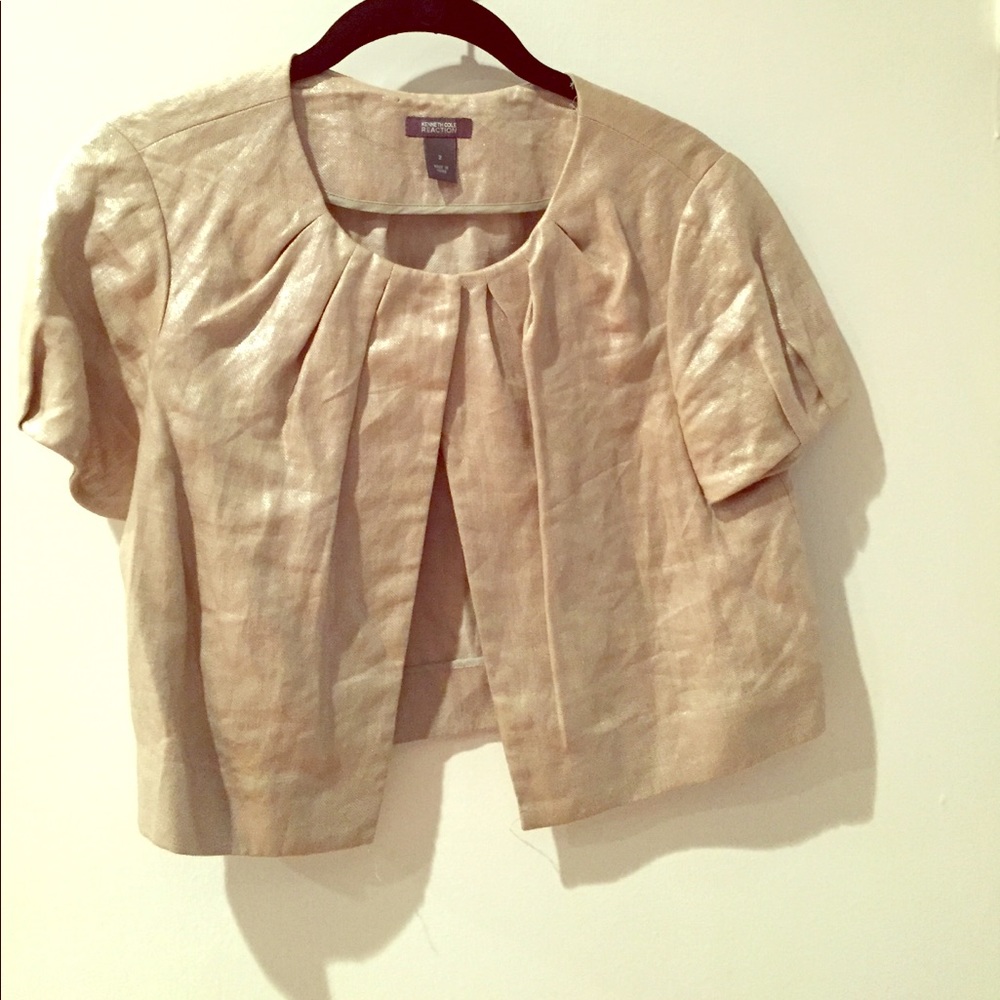 Cropped gold jacket