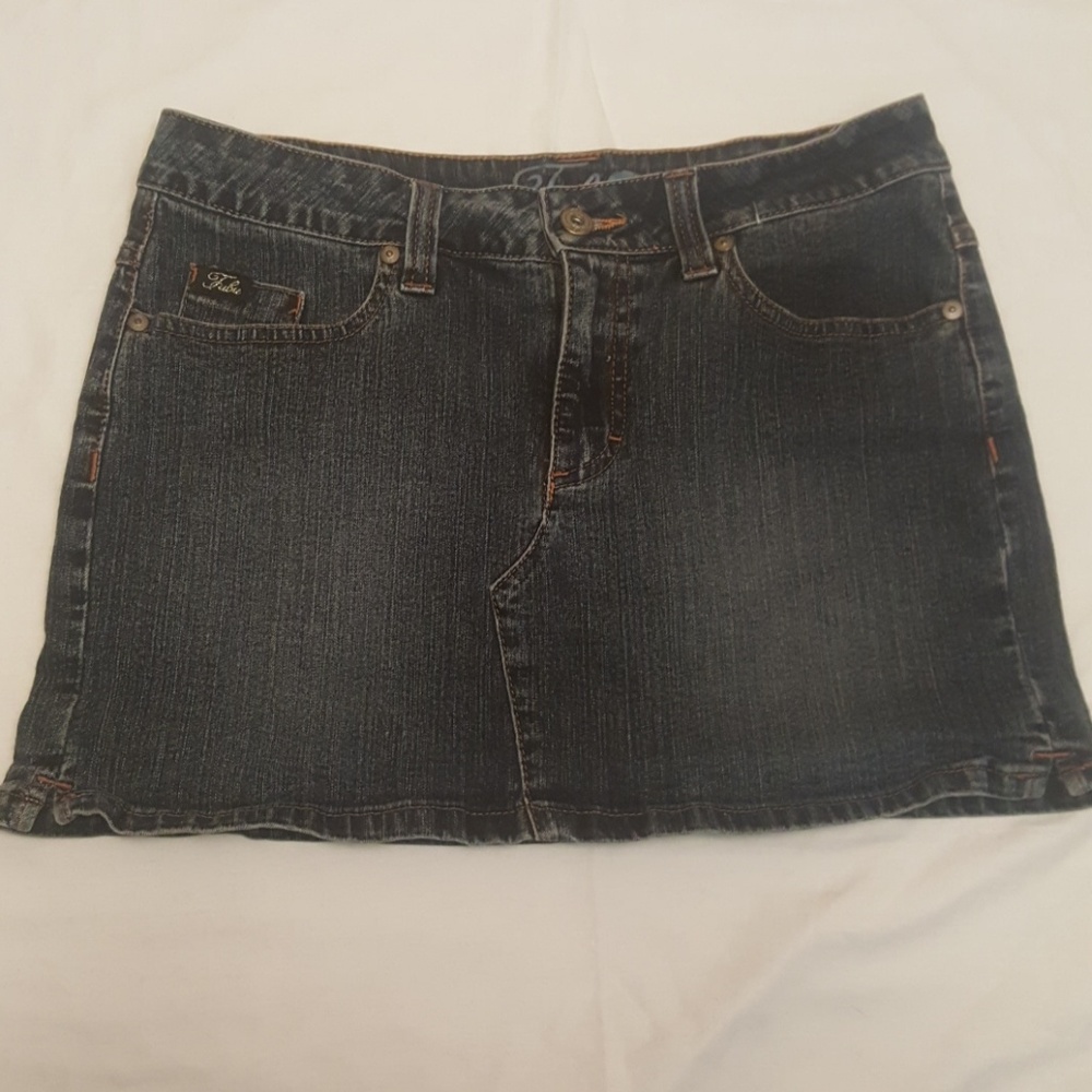 Denim mini skirt