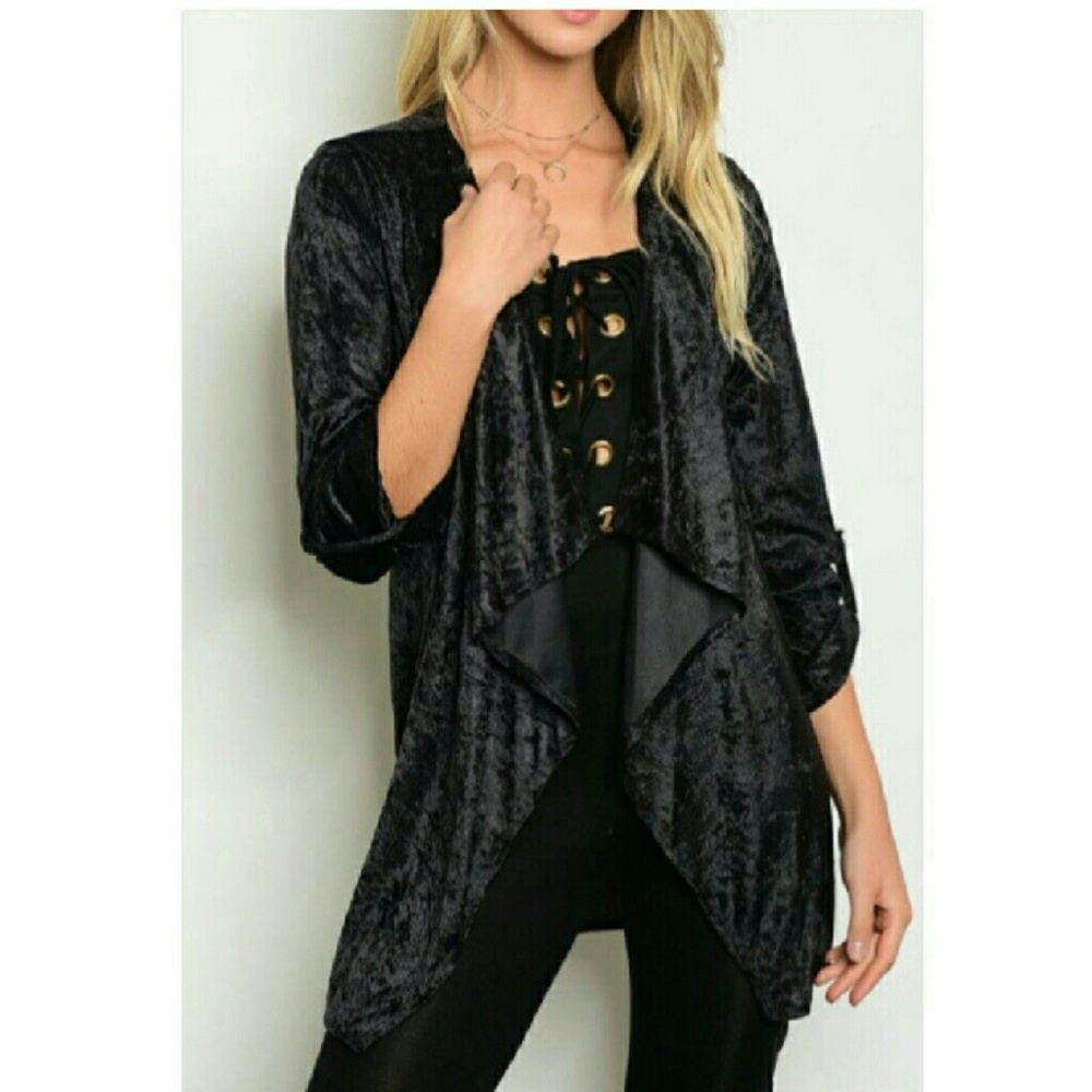 πΊNew Arrival!πΊ Velvet Cardigan - Picture 1 of 2