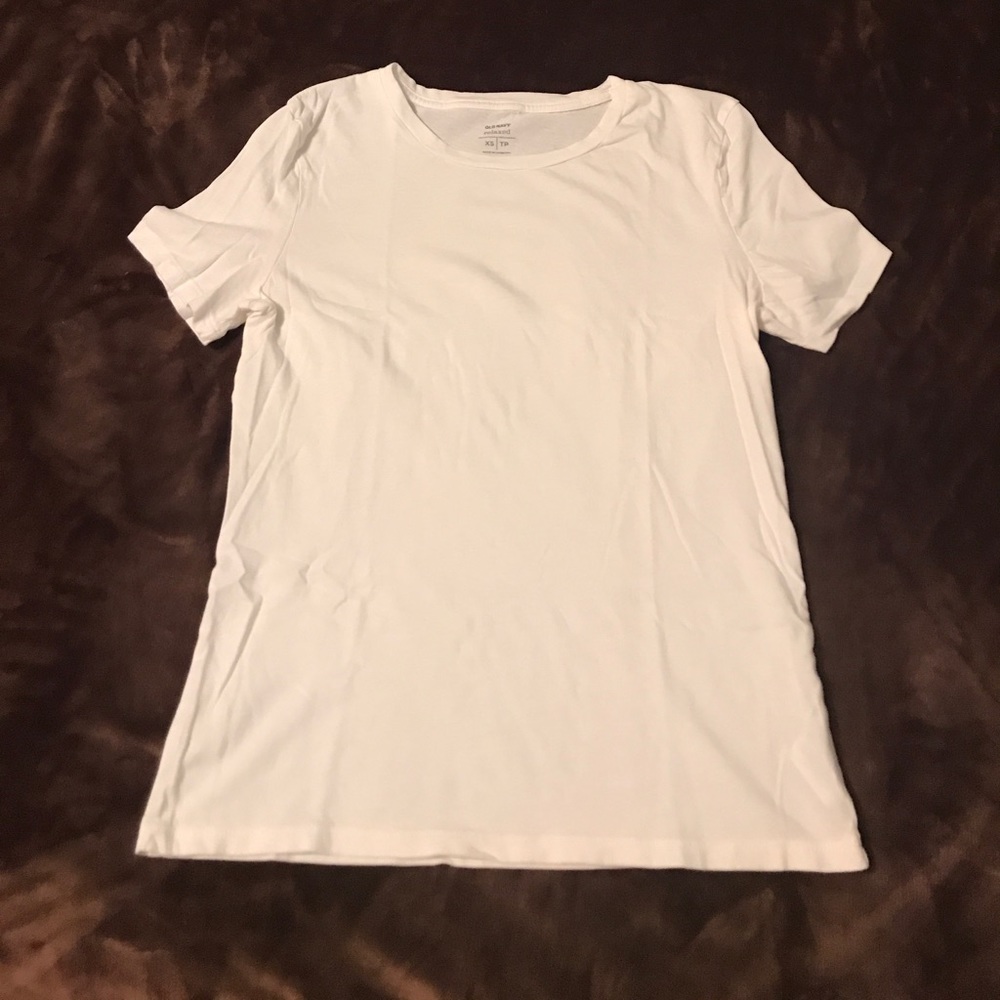 Plain white t-shirt