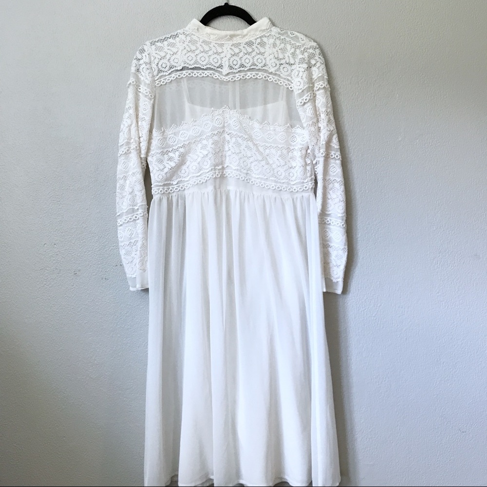 ASOS cream lace dress