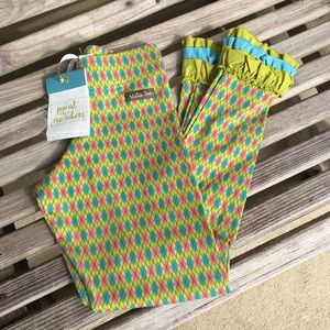Matilda Jane Emerald Argyle Leggings