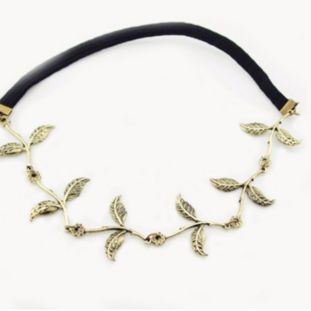 NEW Vintage-look Bronze leaf headband