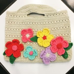 {Hannah Andersson} Knit Flower Purse
