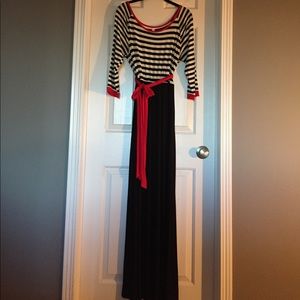 Striped maxi dress