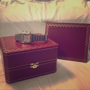 Cartier Santos Chronoflex Perpetual Date 2Tone