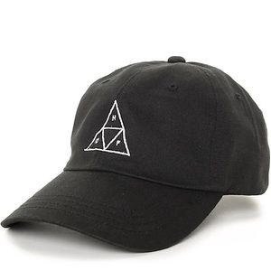 HUF Triangle Black Baseball Strap-back Hat