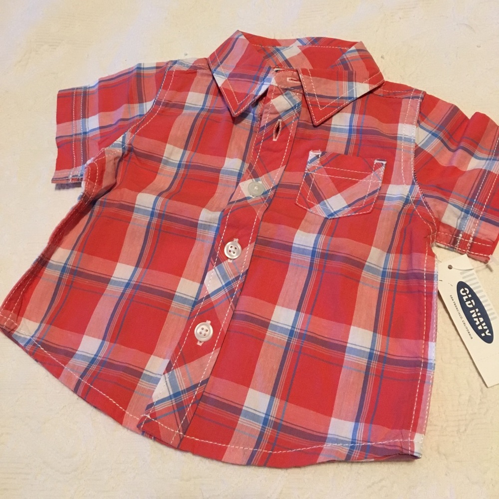 Old Navy infant 0-3 months shirt 100% cotton