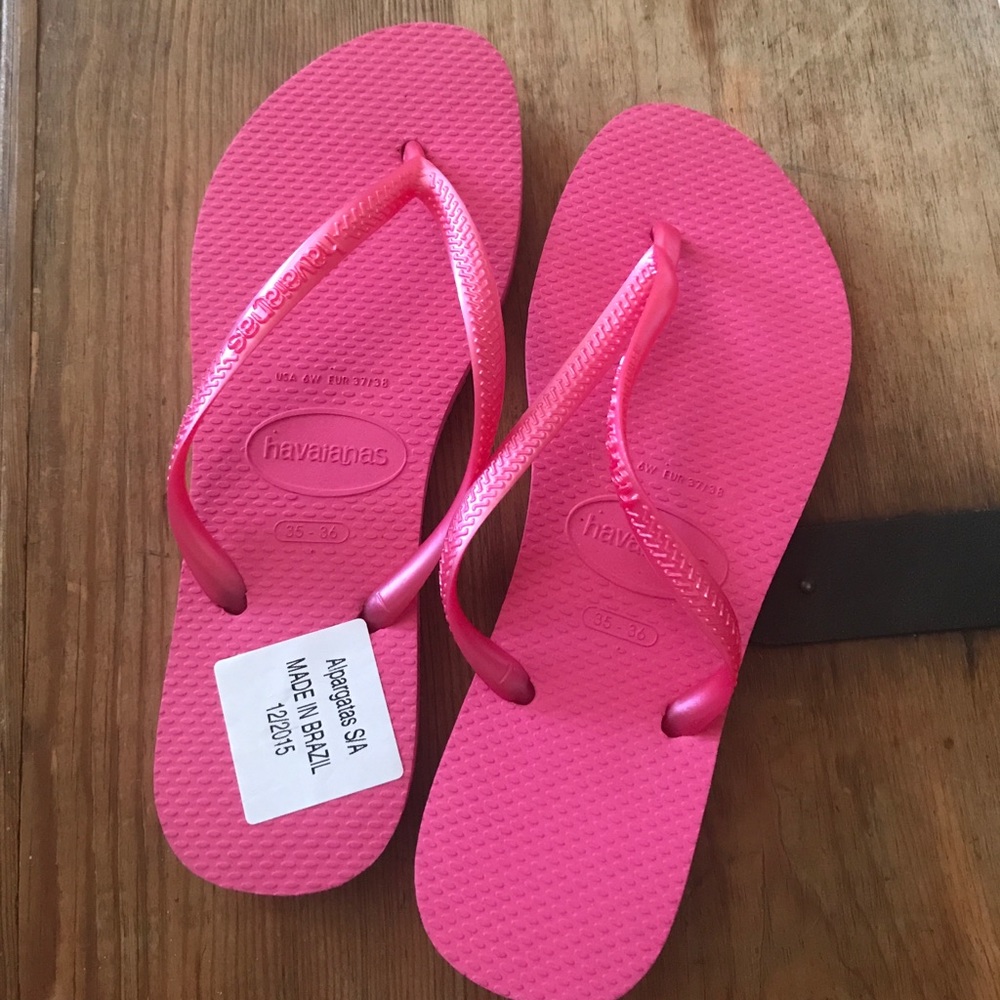 Haviaianas Size 35/36 Hot Pink Brand New