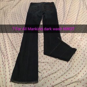7 FOR ALL MAN KIND sz 24 Bootcut nwot