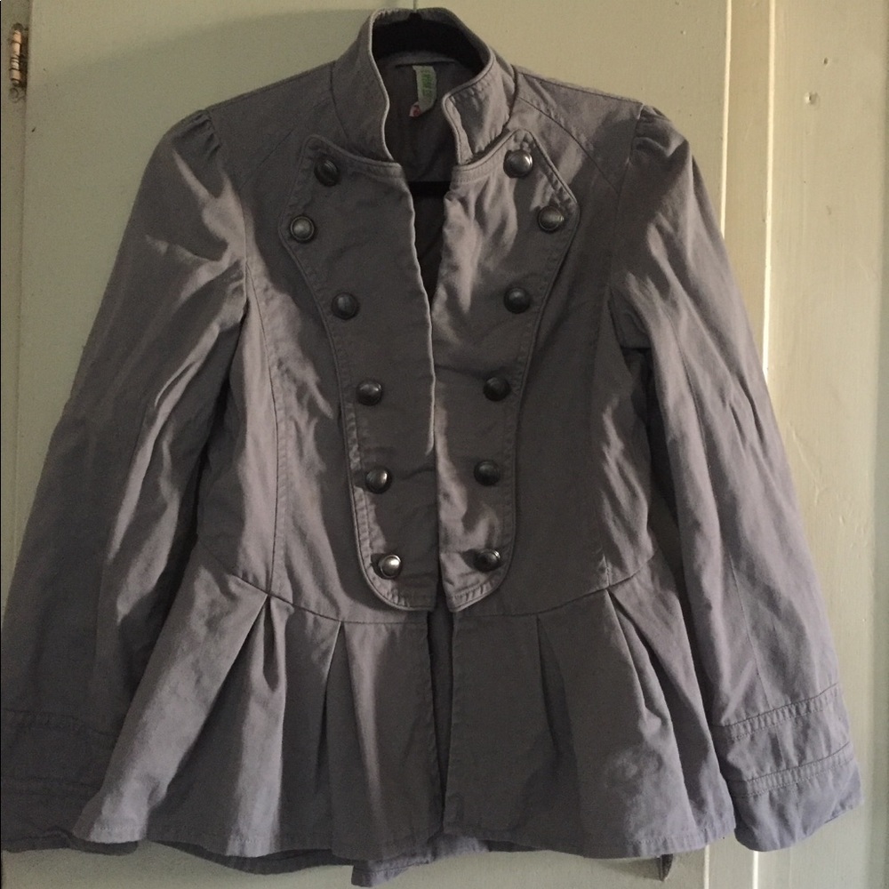 Grey military jacket size M