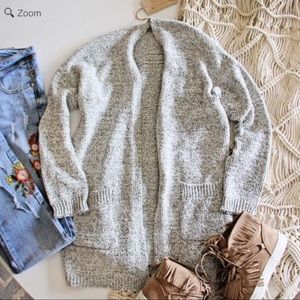 Cozy Heathered Cardigan Sweater