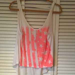 American flag tank top