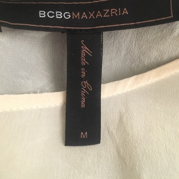 BCBG MaxAzria Beautiful Slouchy Silk Sheer Top M - Picture 7 of 8