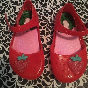 Red Strawberry Lisa Jelly Shoes