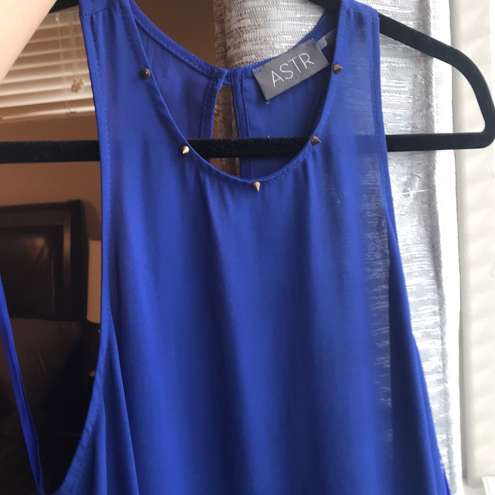 ASTR Spiked Collar Tank Top