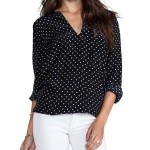 Joie Marlo E Polka Dot Savory Silk Blouse Joie Marlo E Polka Dot Savory Silk Blouse
