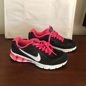 Nike black and white with Pink laces and inside