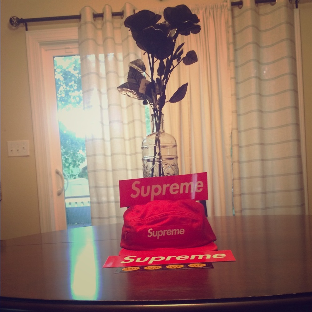 Supreme side zip camp hat