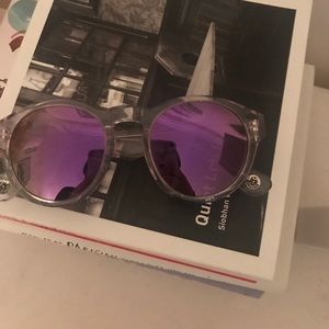 Clear purple sunglasses