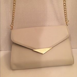 Jessica Simpson Ivory Clutch with strap