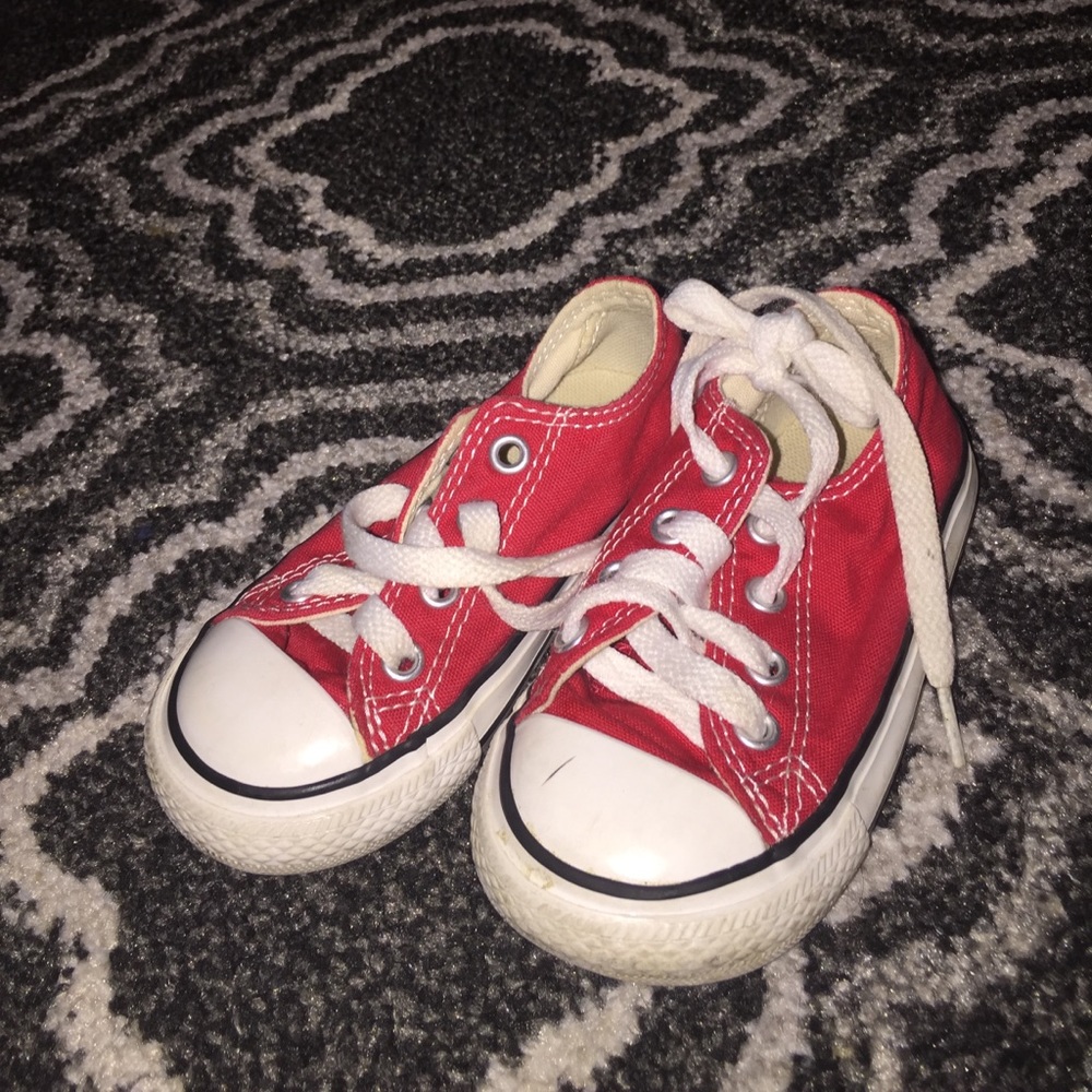 Red Converse Toddler Size 6