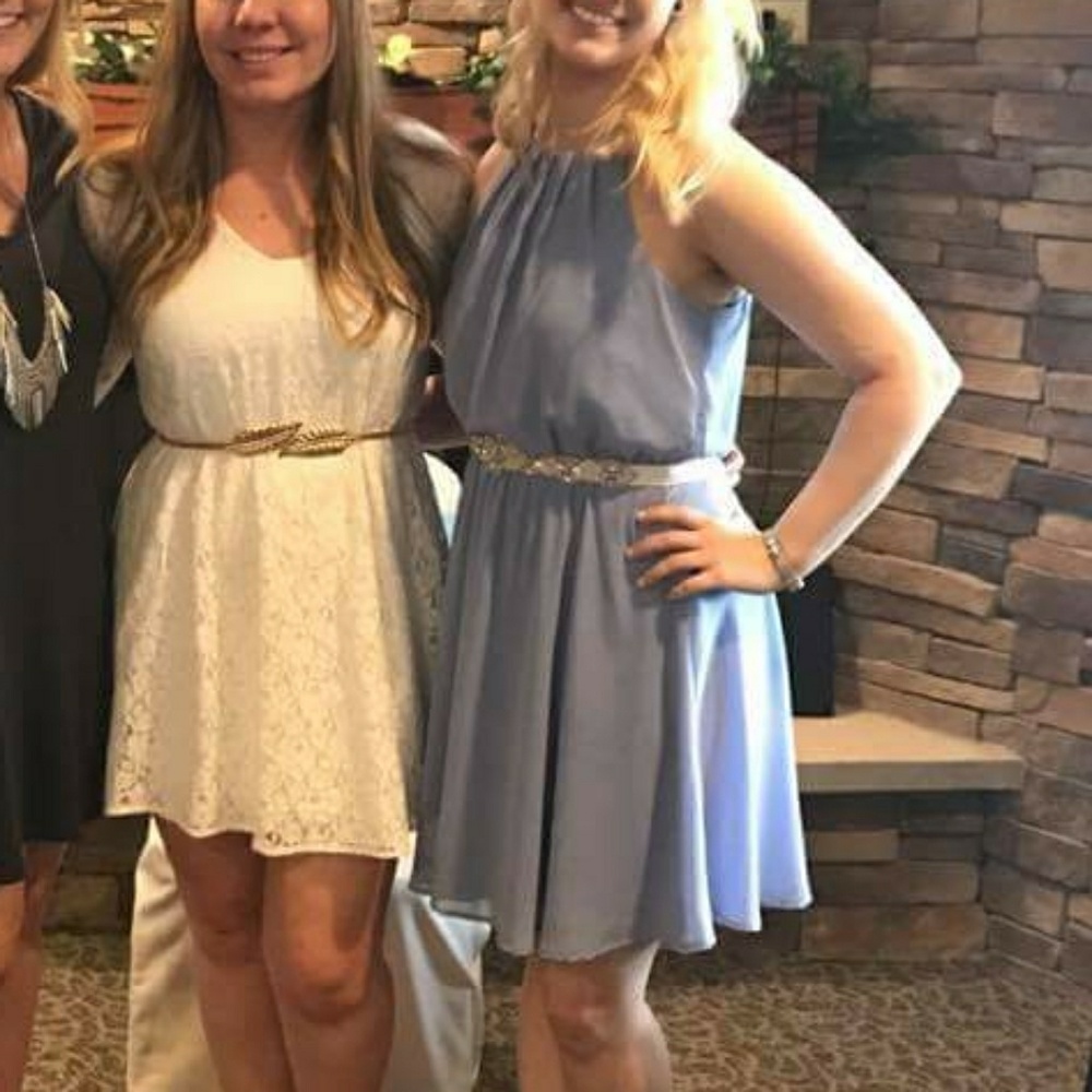 Light blue Francesa's dress