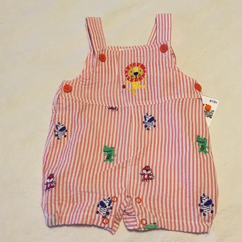 Nursery Rhyme Lion Romper - 100% cotton 6-9 mos