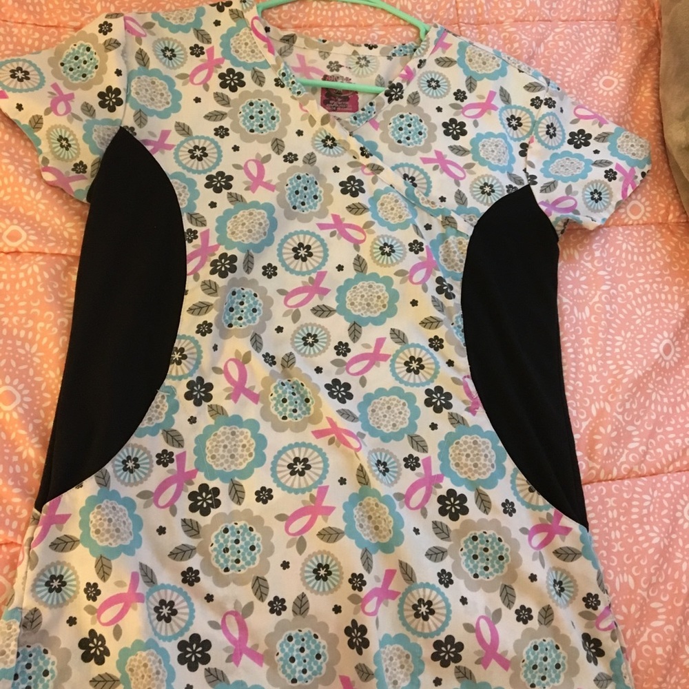 Cancer sign scrub top