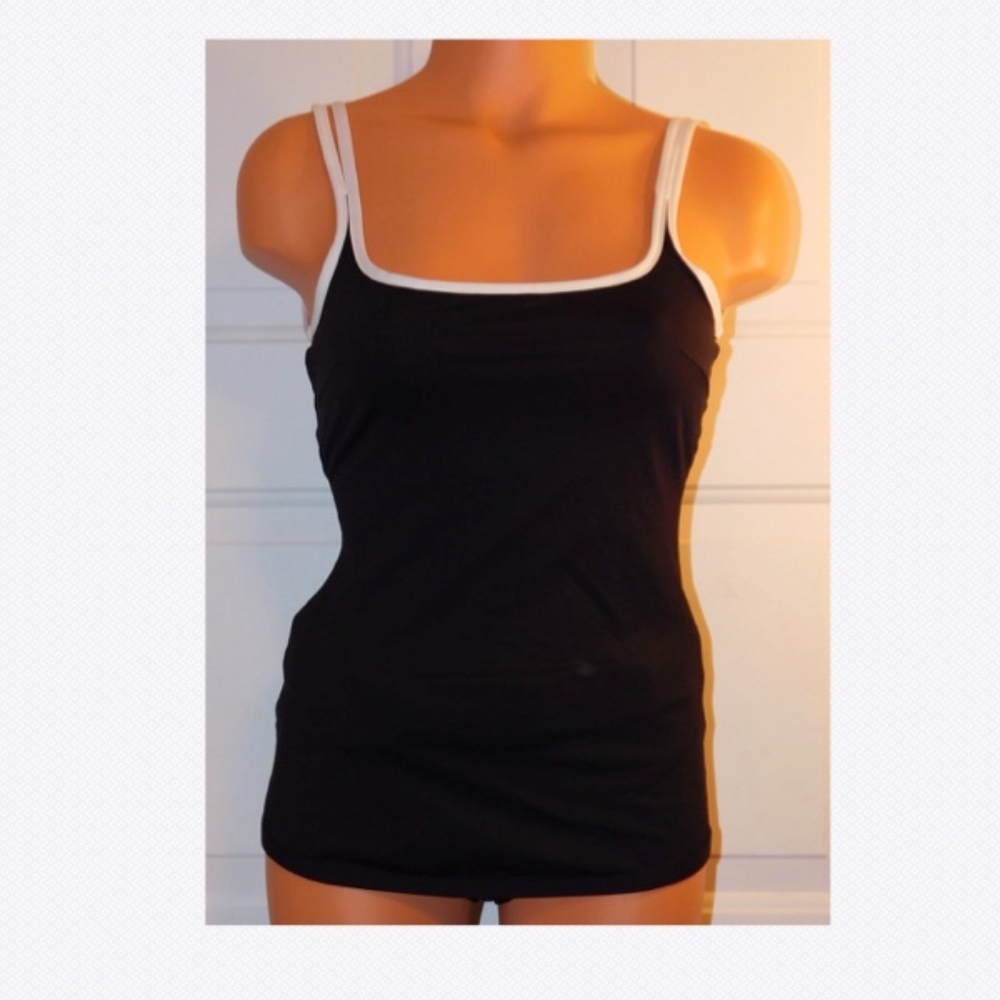 Roidal Dina Black & White 2pc Tankini Set Sz: 8