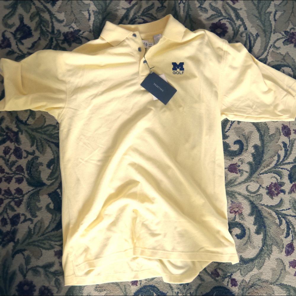 Michigan Golf Polo Mens M (NWT)
