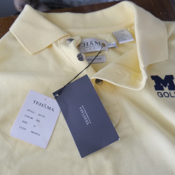 Michigan Golf Polo Mens M (NWT) - Picture 2 of 3