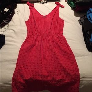 Dress with bow tie sleeves